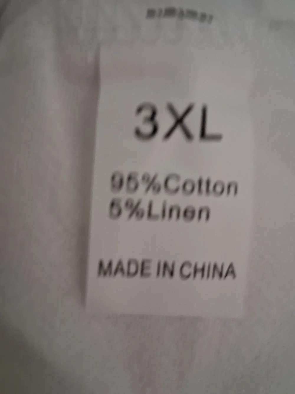 Classic White Linen Blend Two-Piece Shirt and Pant Set 3x Mens